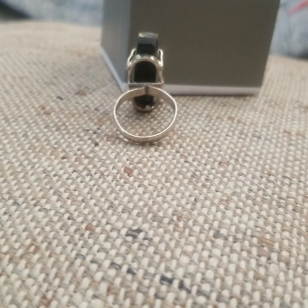 Raw Abalone Sterling Ring